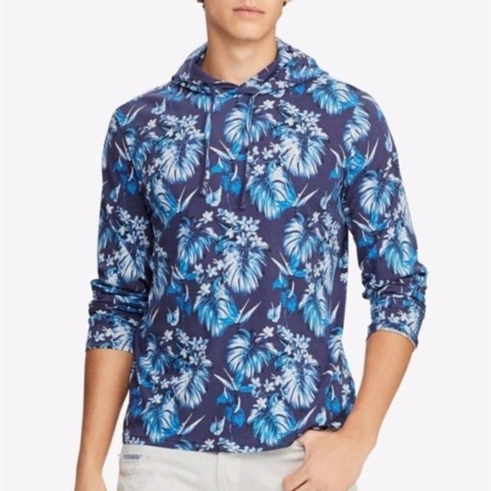 POLO RALPH LAUREN Floral Cotton Hooded T-Shirt